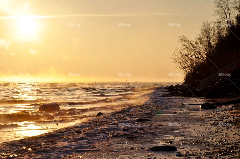 Sunset, Water, Beach, Dawn, Sea