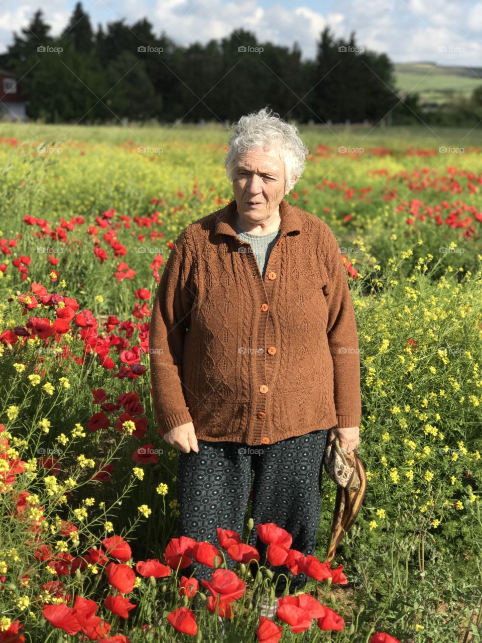 Flowers and nature and people
