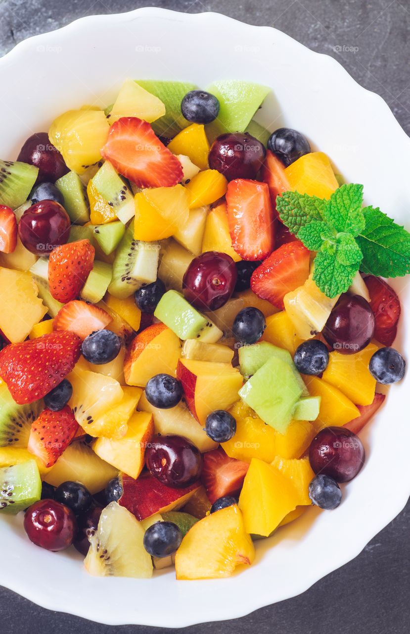 Colourful fruit salad