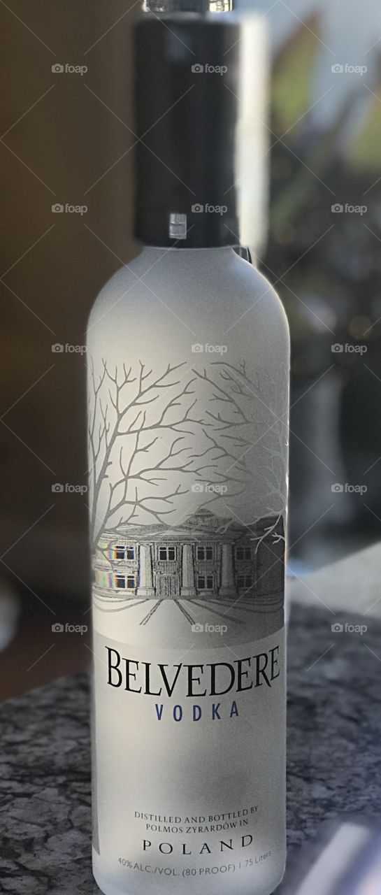 Polish vodka made out of potatoes. 
