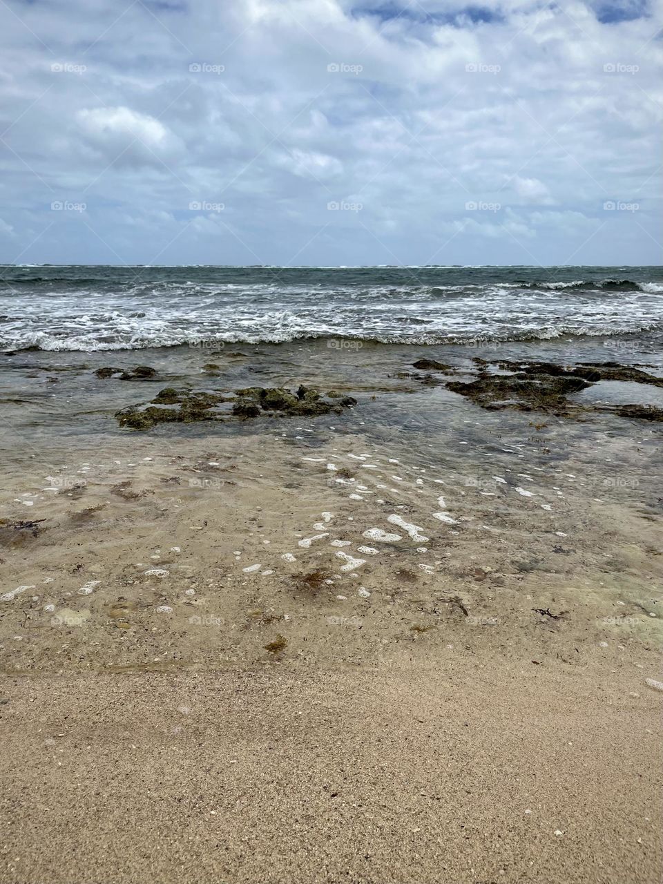 Wild seaside of the Caribbean