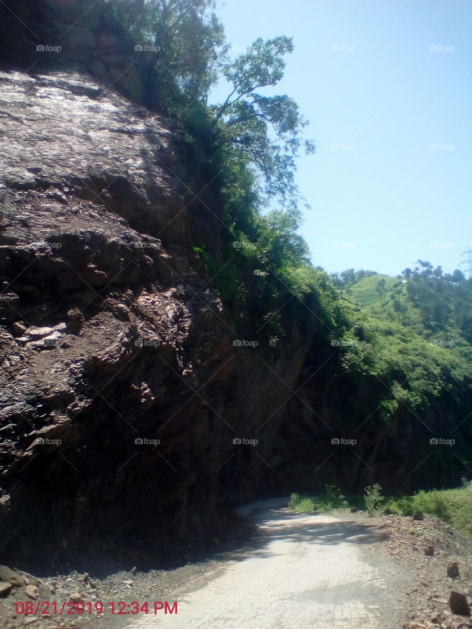 congested Road on hills