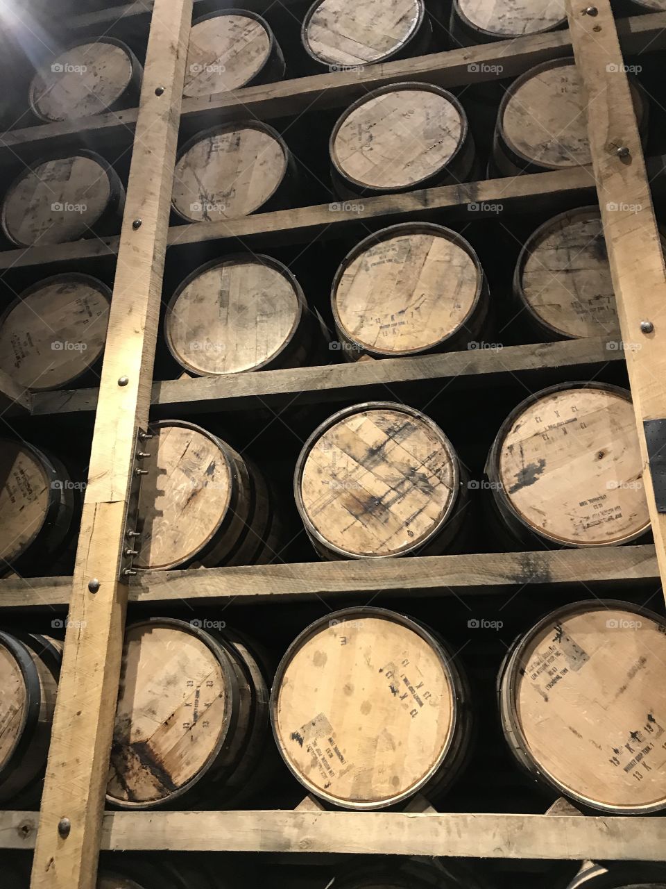Jack Daniels Distillery - TN barrels 