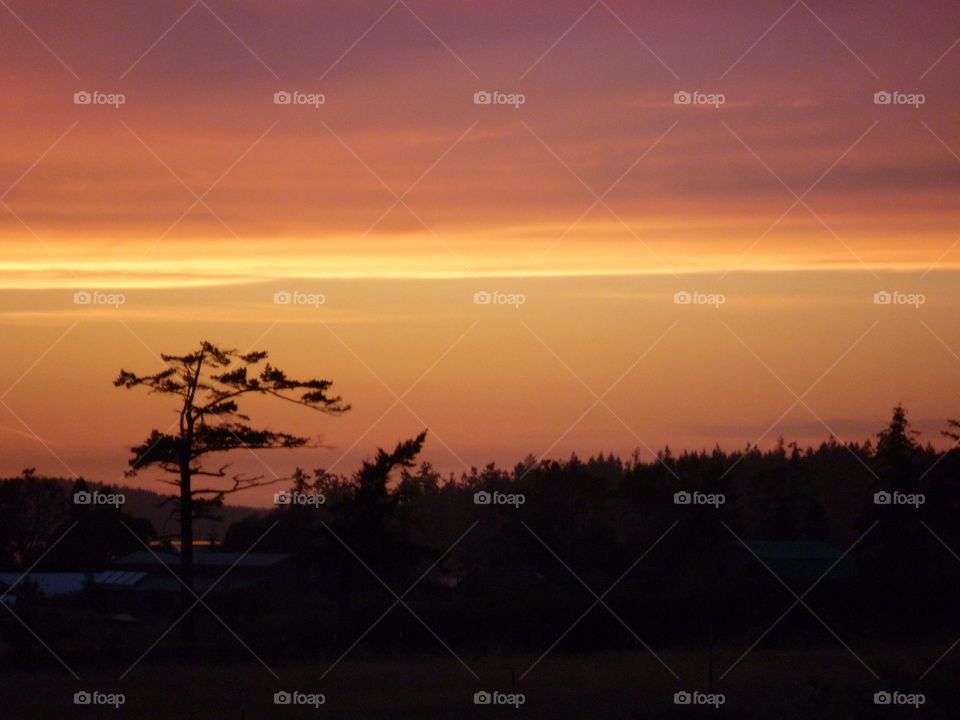 Sunset on Marrow Island. Taken during vacation on Marrowstone Island, Washington