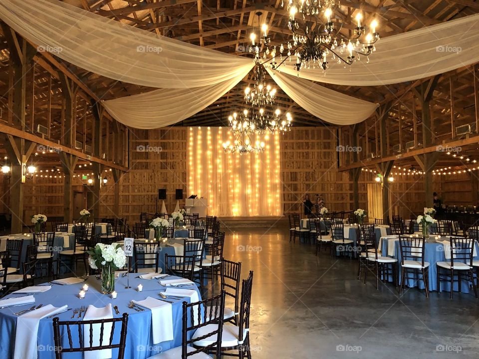 Party room decked out for glitz glamor and glimmer ready for senior prom dance spring tradition