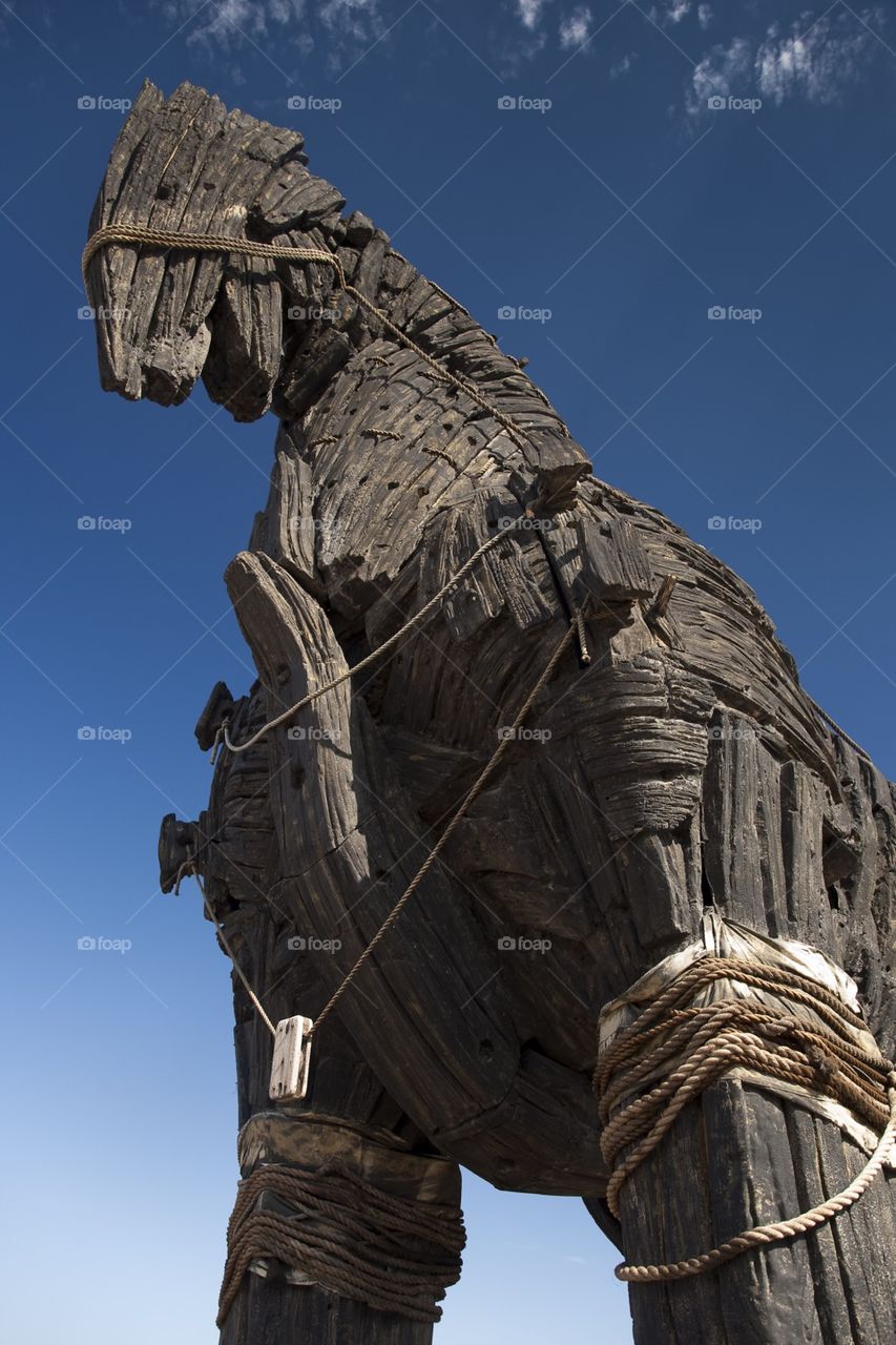 Trojan horse. Trojan Horse in Canakkale. Turkey