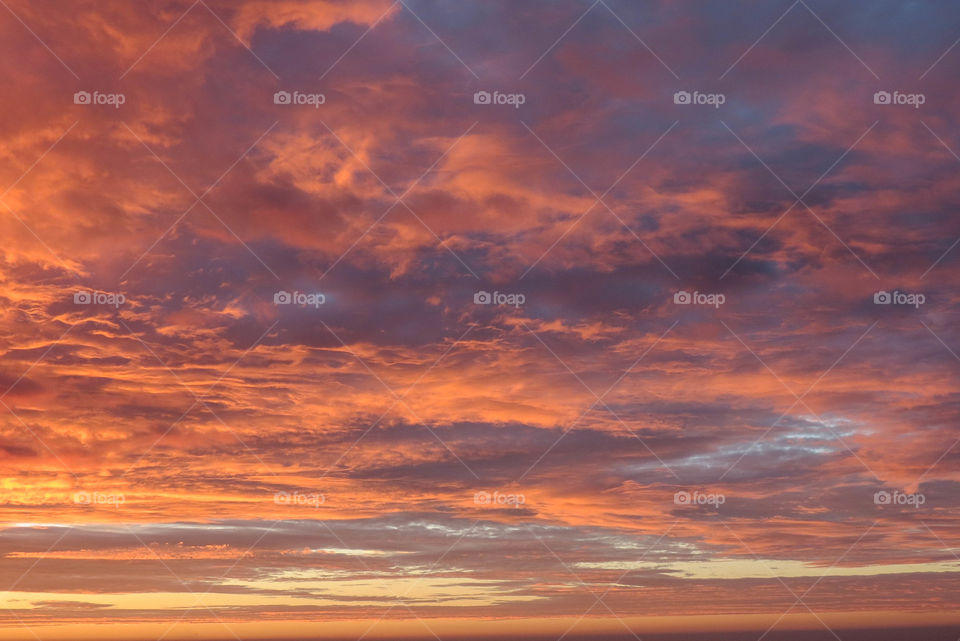 Color of sky after sunrise