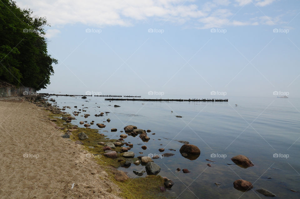 Baltic Sea beach view 