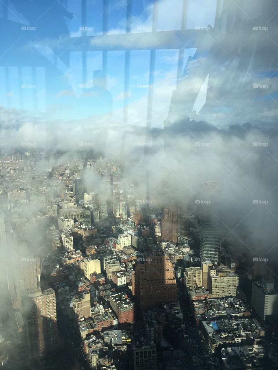 Shadow of One World Trade Center in New York City