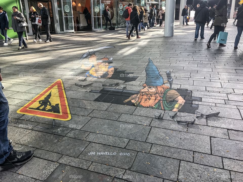 3d art in the city