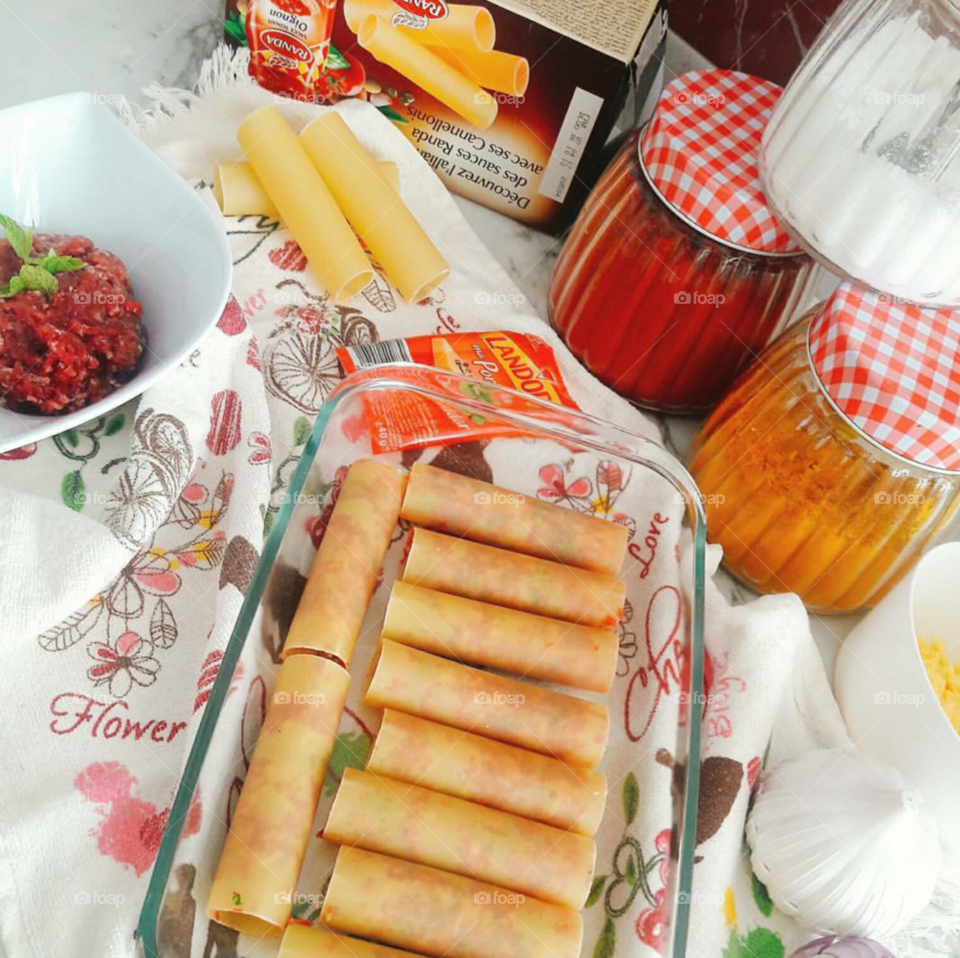 Canalonies Preparation