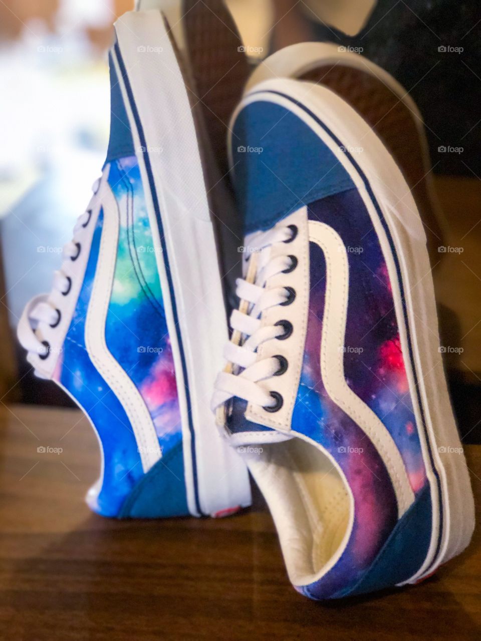My new old school customized vans shoes inspired by the space. 