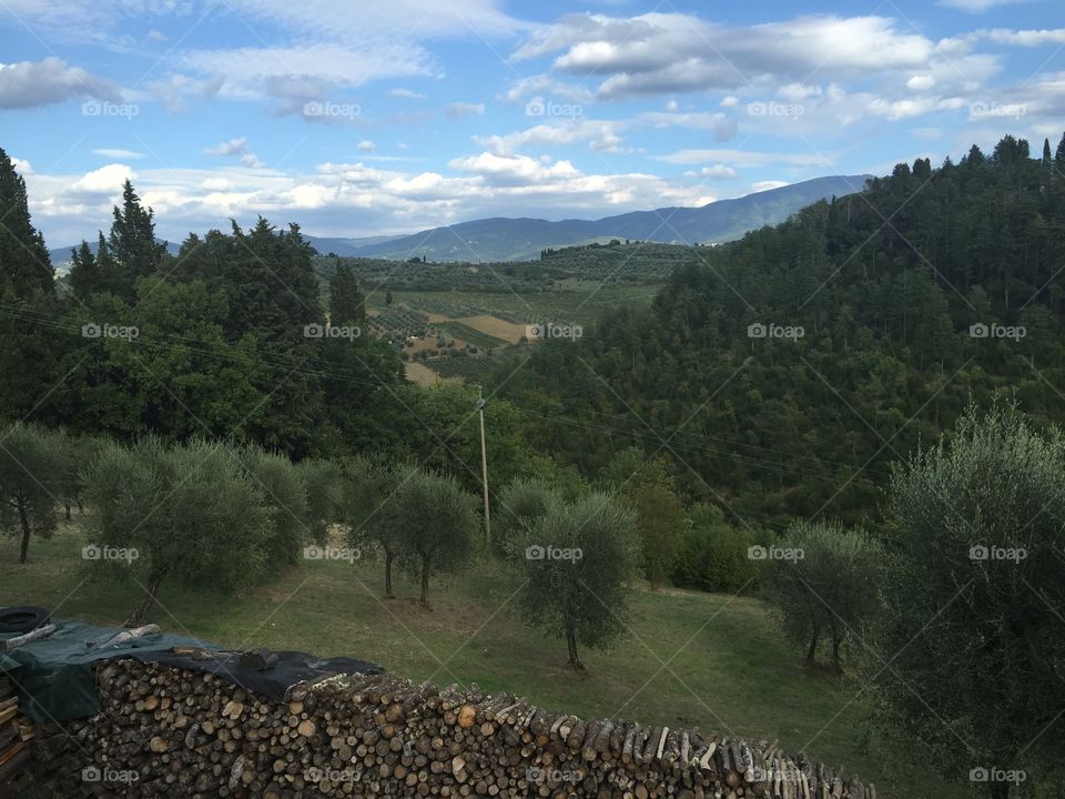 View of Tuscany Italy 