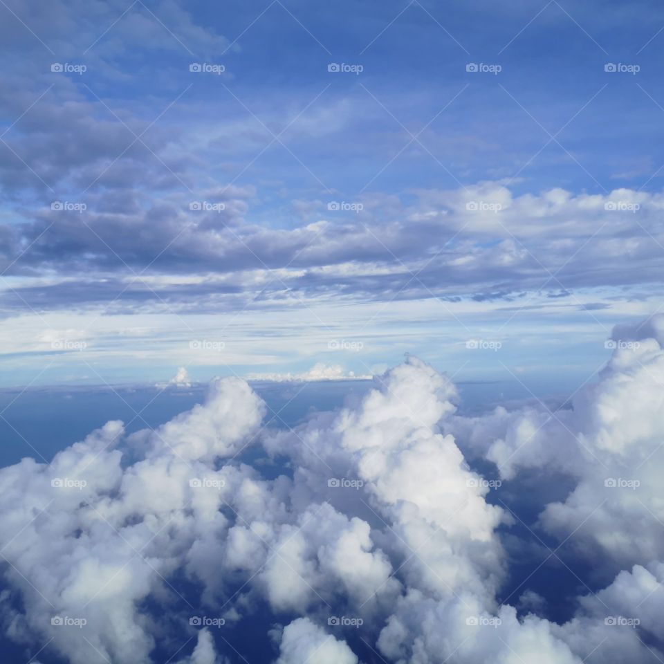 Clouds flying