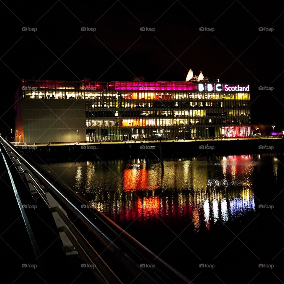 BBC Scotland, Glasgow by night