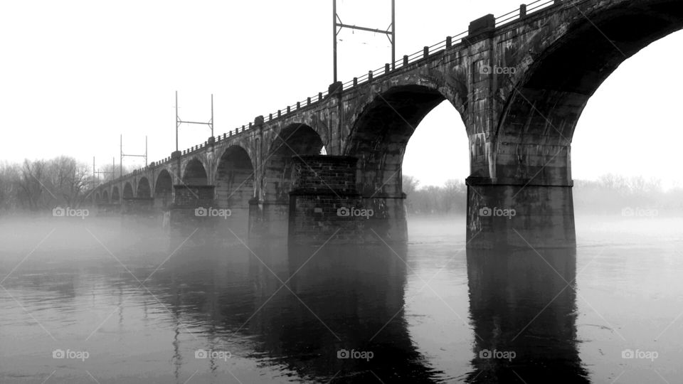 Bucks County fog bridge