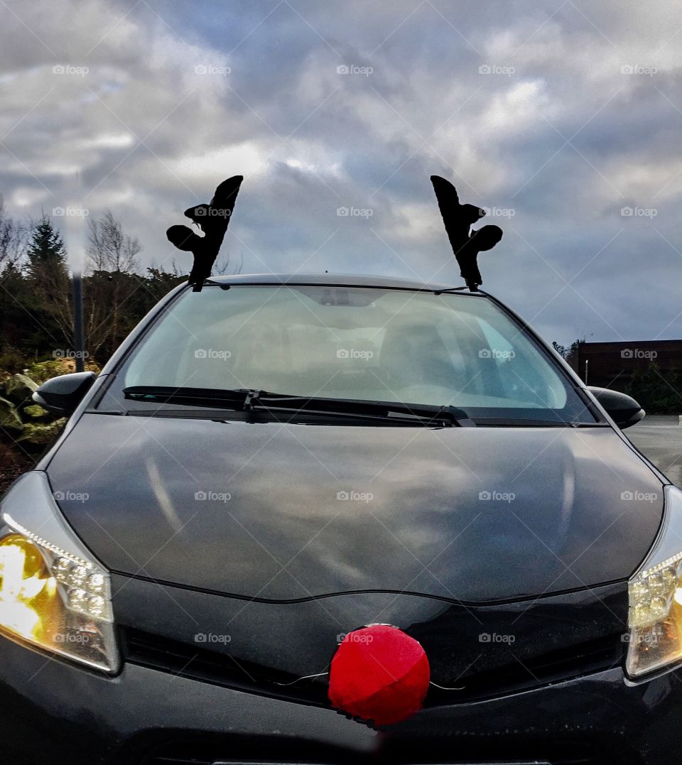 The reindeer car. 