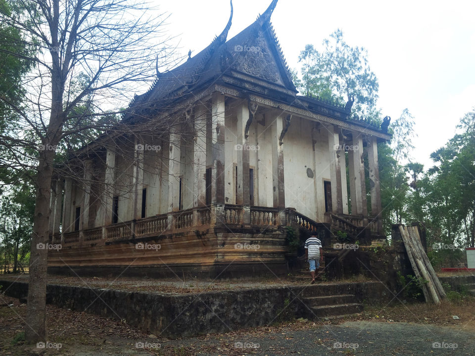 An old  localTemple in Cambodia
