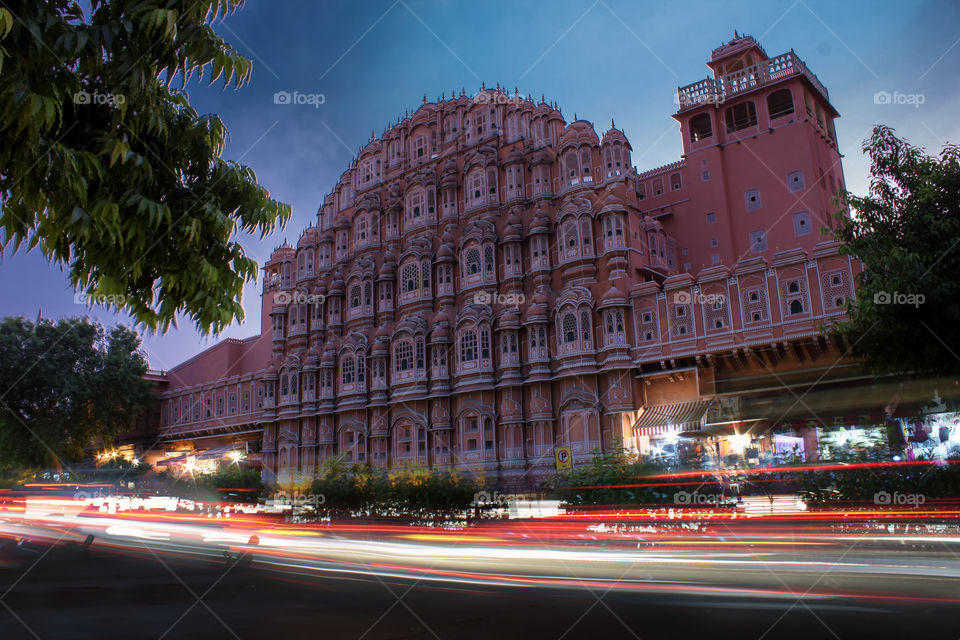 Hawa Mahal (English translation: "Palace of " or "Palace of the Breeze") is a palace in Jaipur, India. It is constructed of red and pink sandstone. The palace sits on the edge of the City Palace, Jaipur, and extends to the zenana, or women's chambers