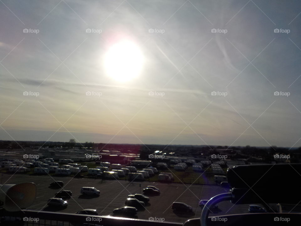 Car park from rollercoaster 