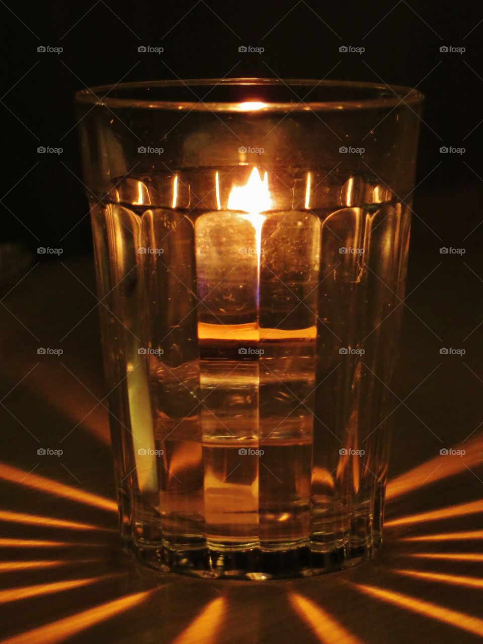 candle light. it was taken Japanese style sake ber