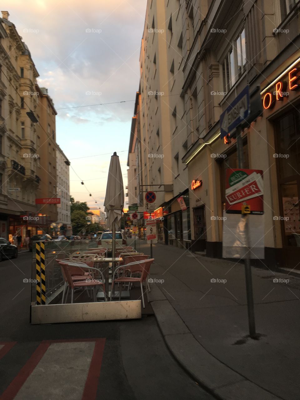 Vienna in the evening