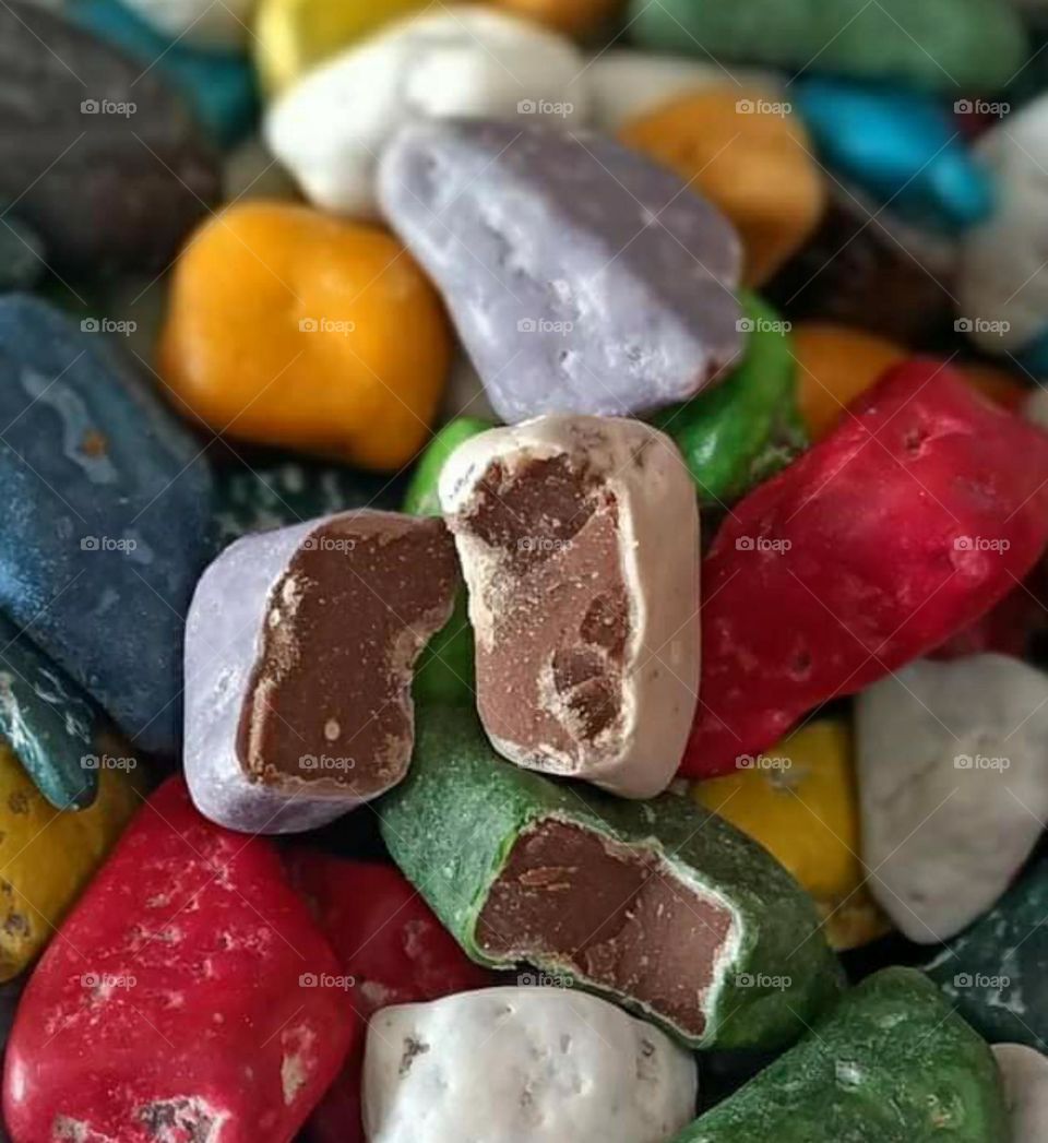 pebble shaped chocolate