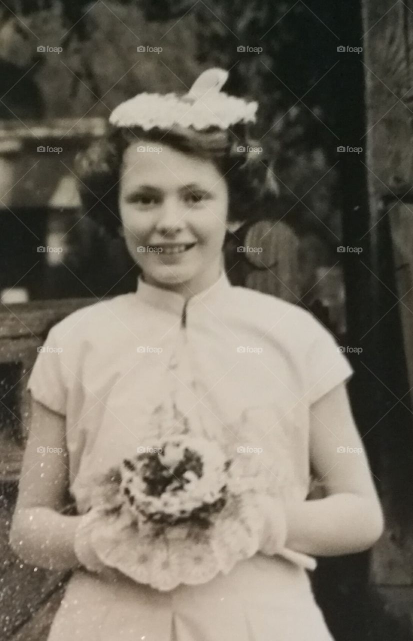 Bridesmaid in 1958