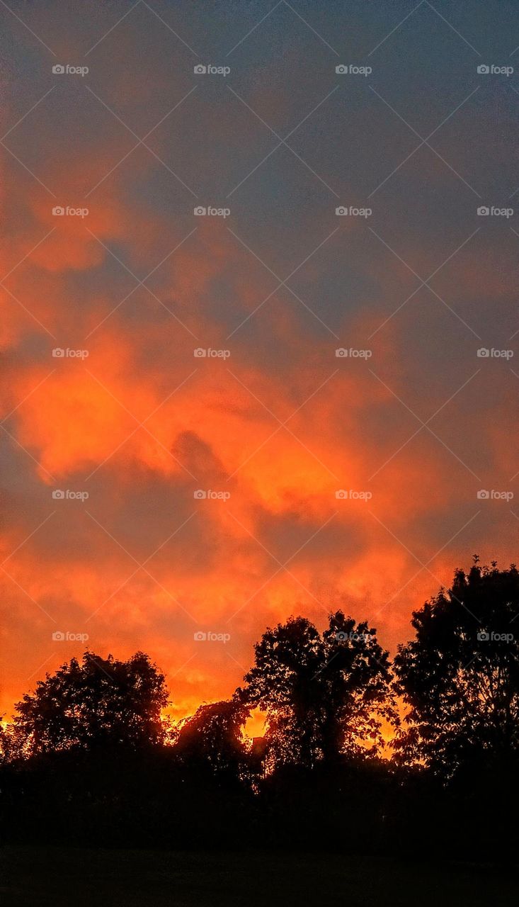 Morning Fire Sky