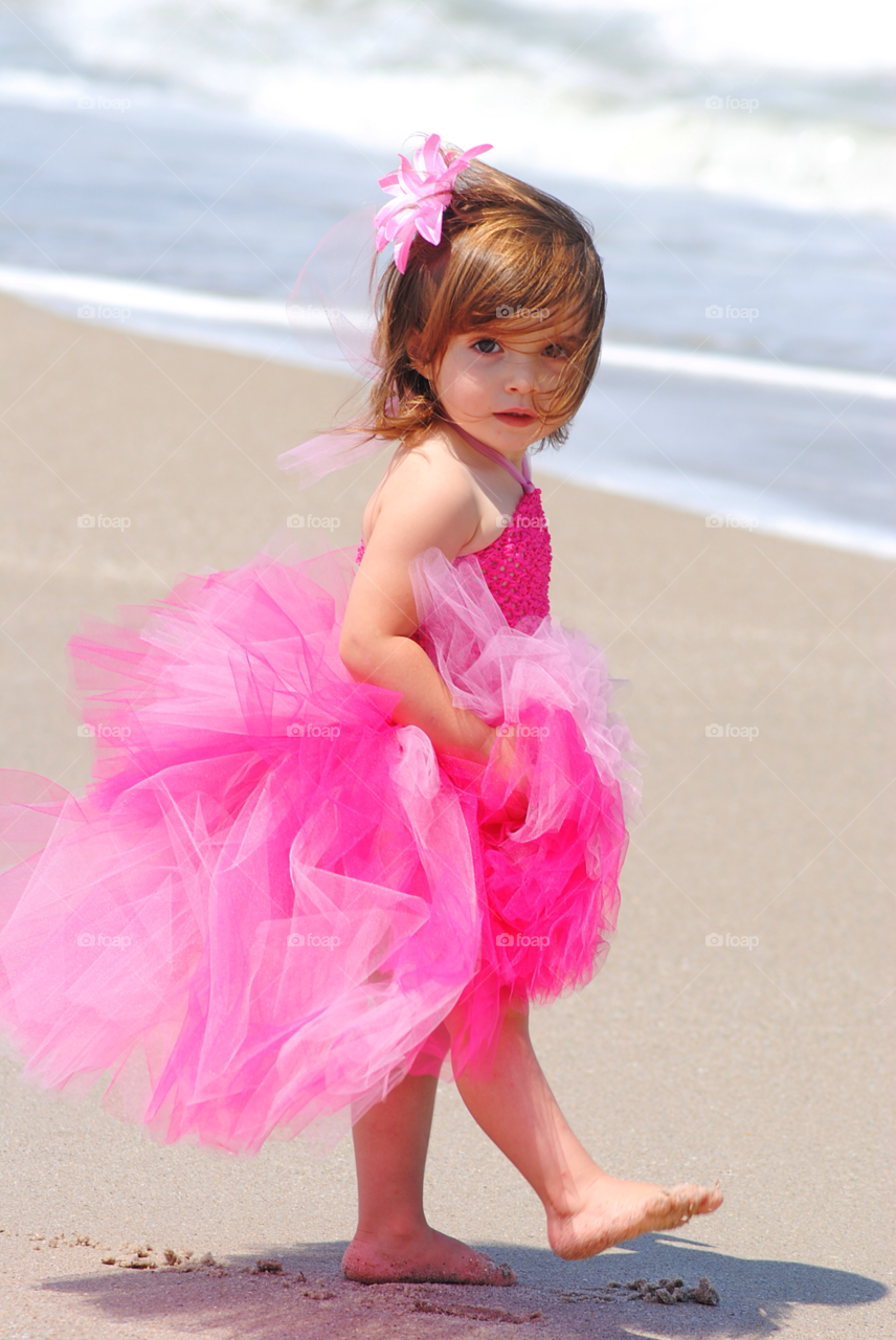 brevard florida beach ocean pink by sher4492000