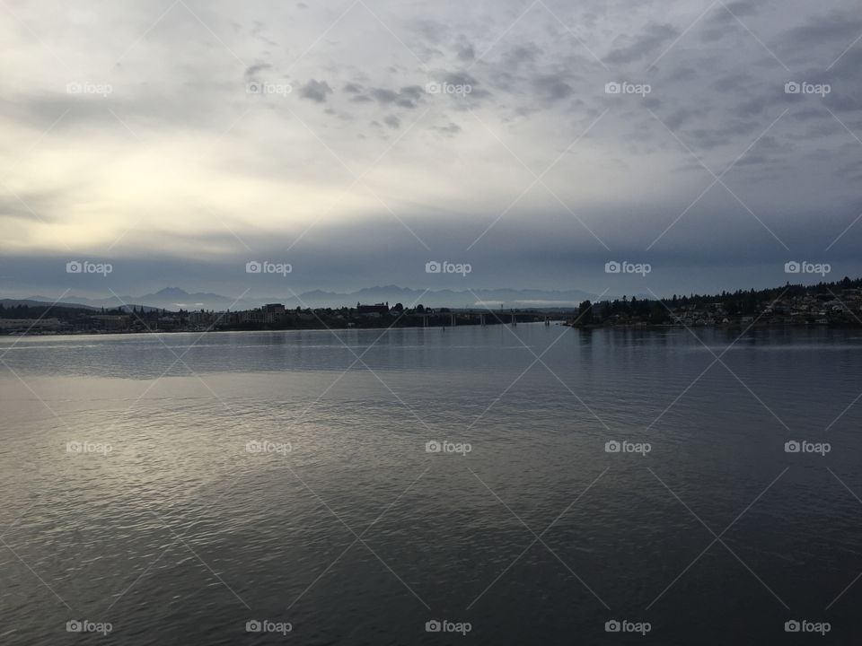 Water, Sunset, Dawn, Lake, Landscape