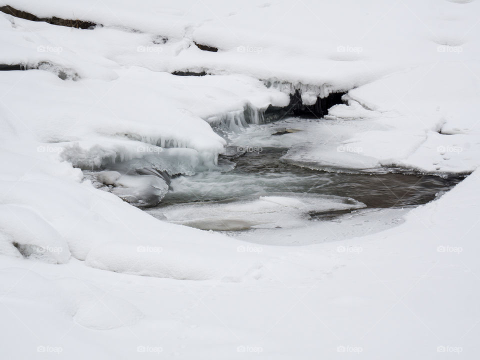 river and ice
