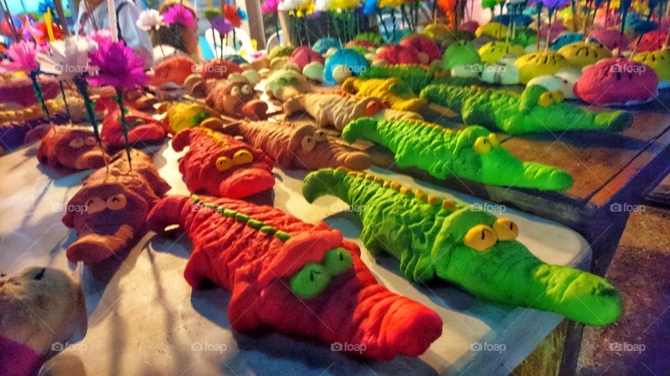 little crocodile 🐊 at Loykrathong Festival