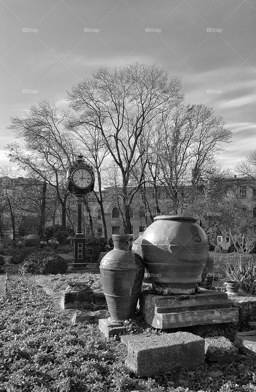 Cismigiu Park in Bucharest  (BW)