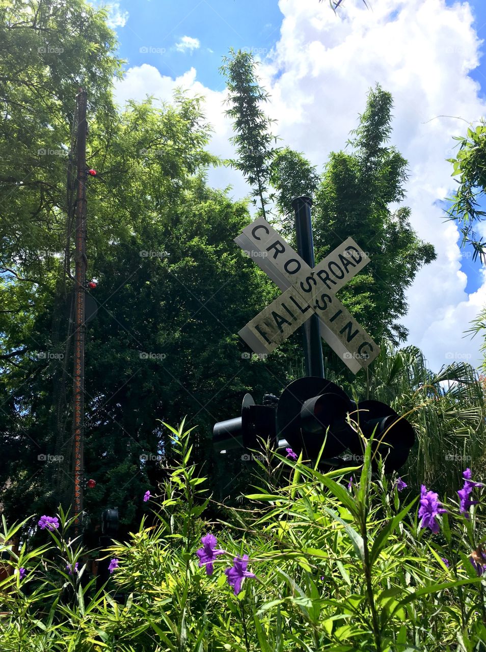 Railroad Crossing sign