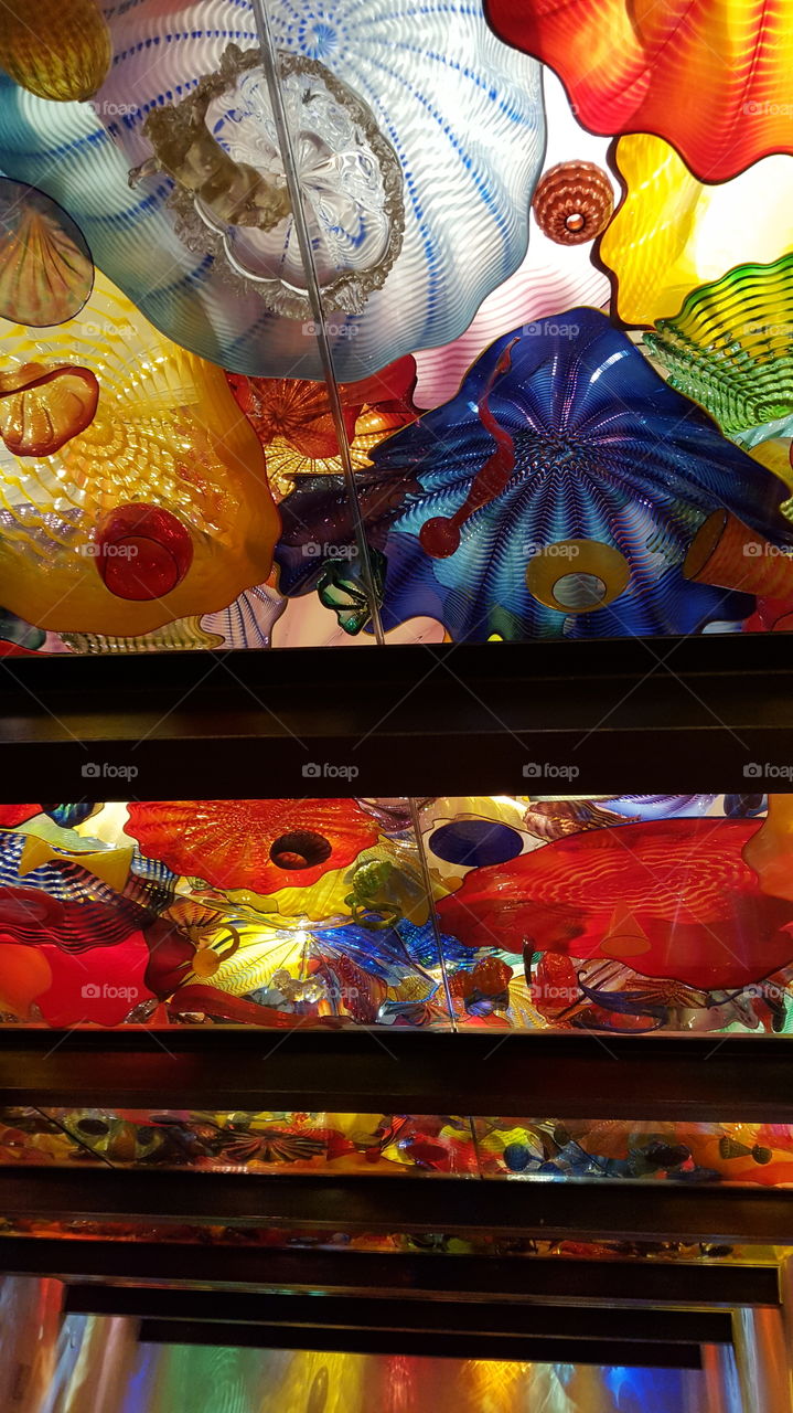 Chihuly Museum ceiling