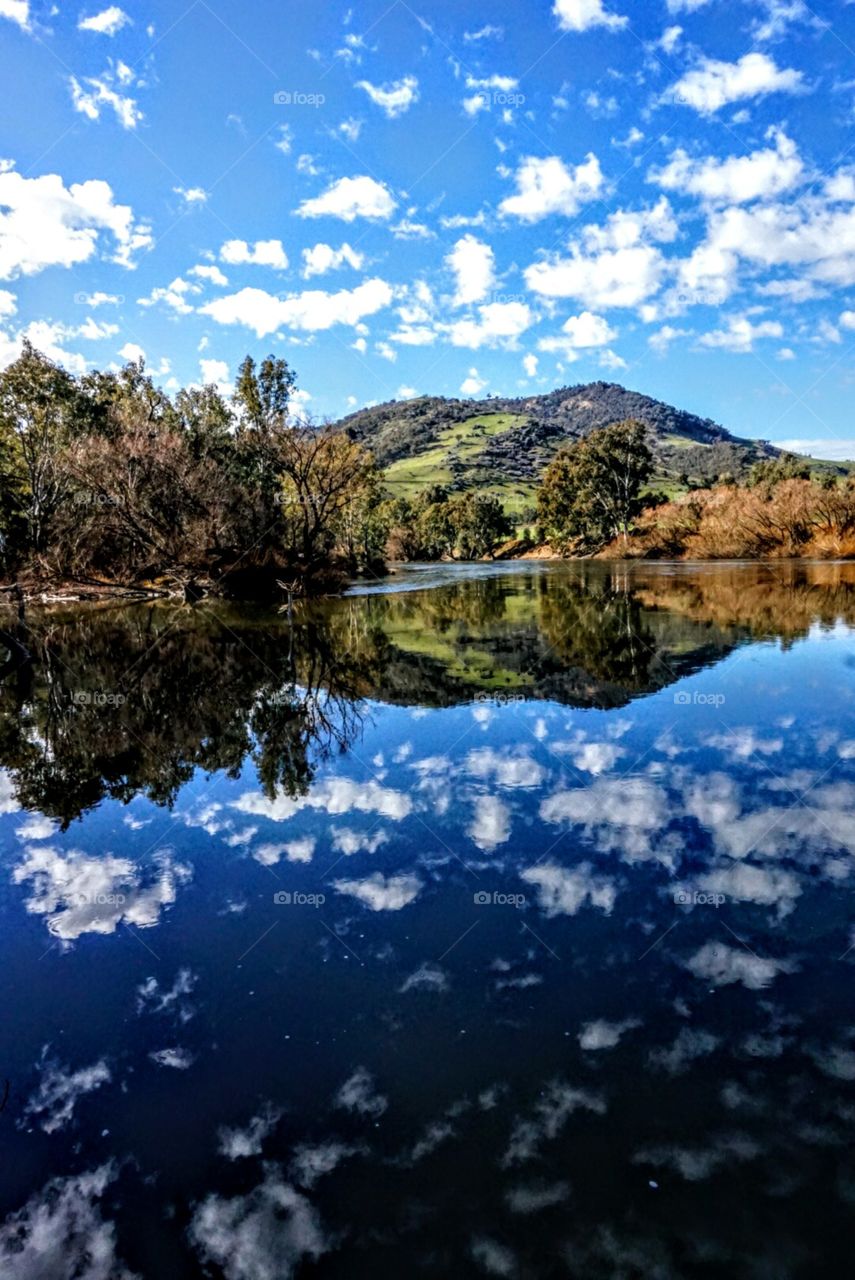 Reflections in the Murray River Australia