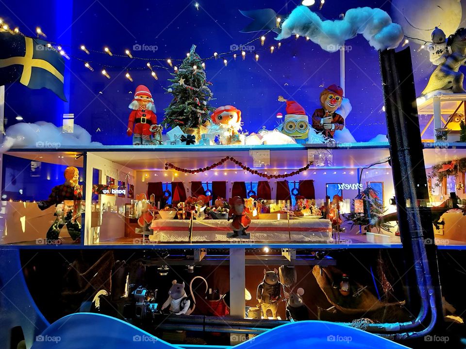 Christmas window display