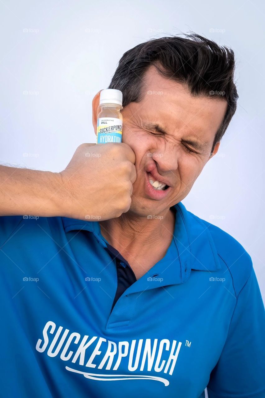 A middle-aged man of Puerto Rican decent is Sucker Punched. 