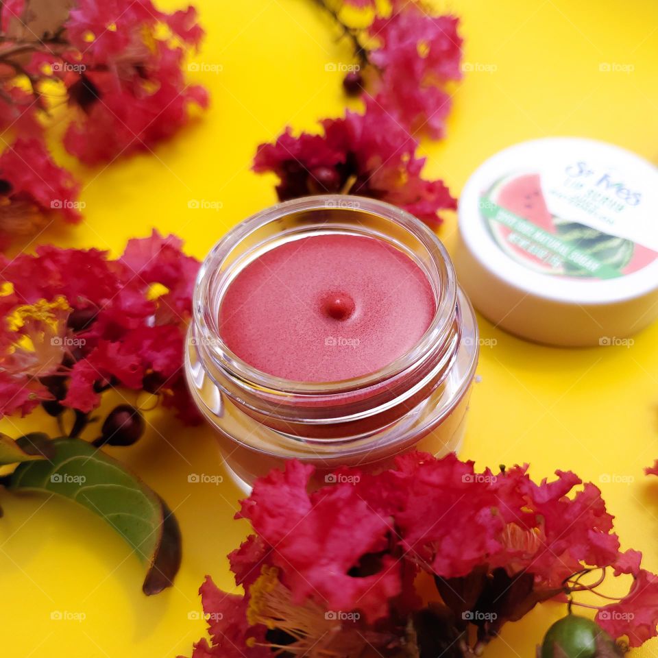 Viva magenta color watermelon flavor lip scrub