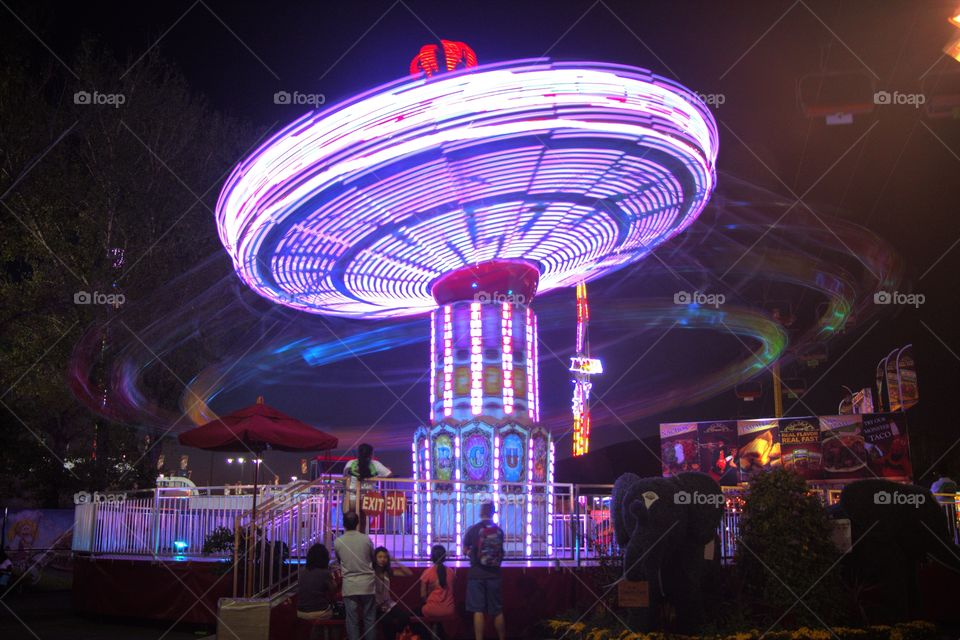 Second Long Exposure at the Fair

Not a second long but rather a 15 second long one. Nice blur