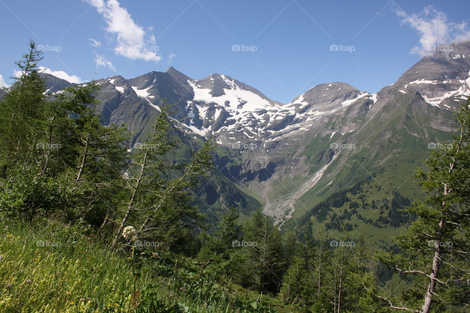 Winter mountain landscapes