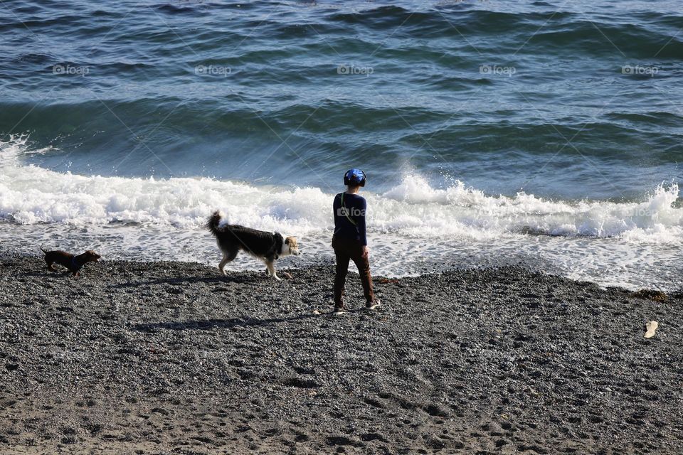 Woman and her dog