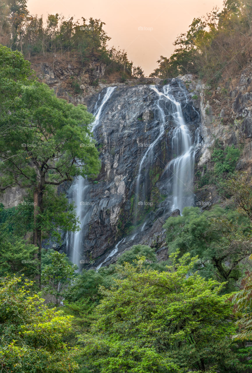 Beautiful waterfall in Thailand