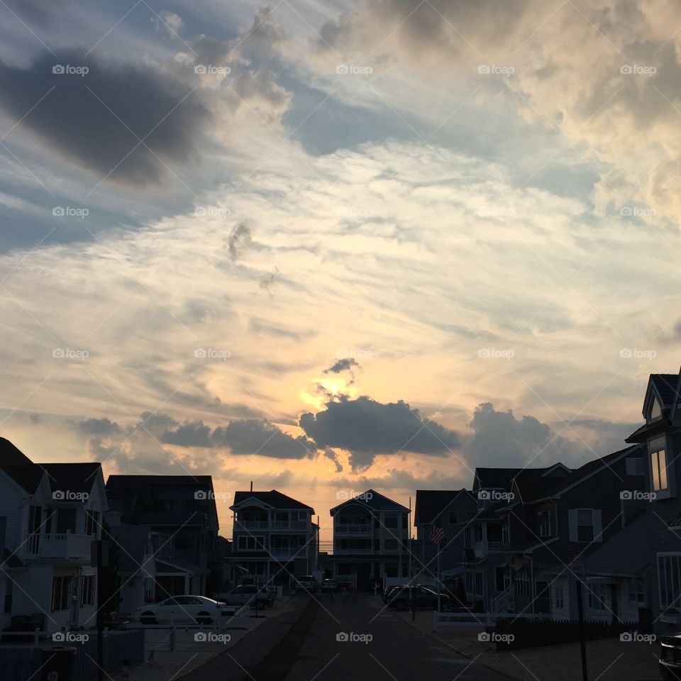 Sunset on Silver. A beautiful sunset after the Life Guard tournaments on silver beach. We won! Beautiful end to a beautiful day. 