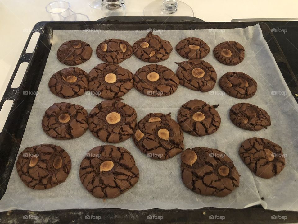 Baking homemade cookies 🍪