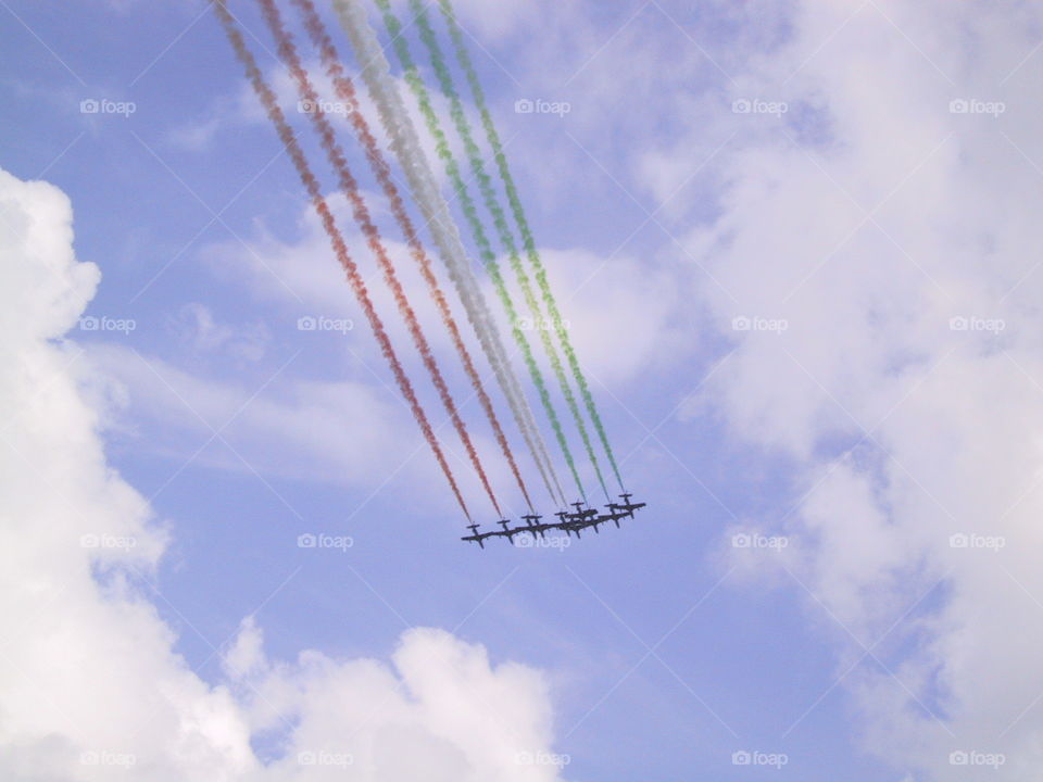 Frecce tricolori dritto