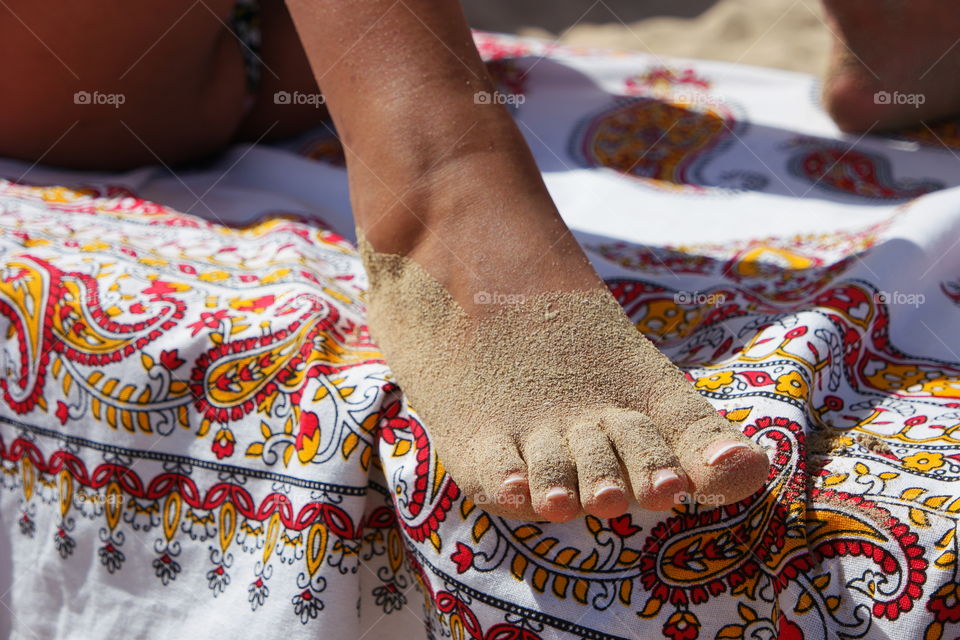 football with sand