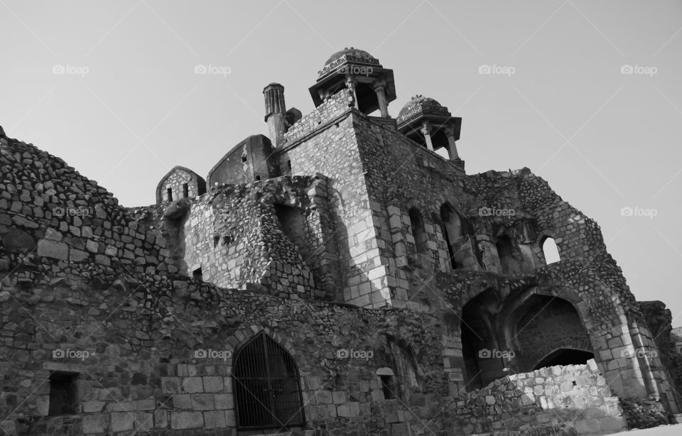Ruins of Old Fort in Delhi