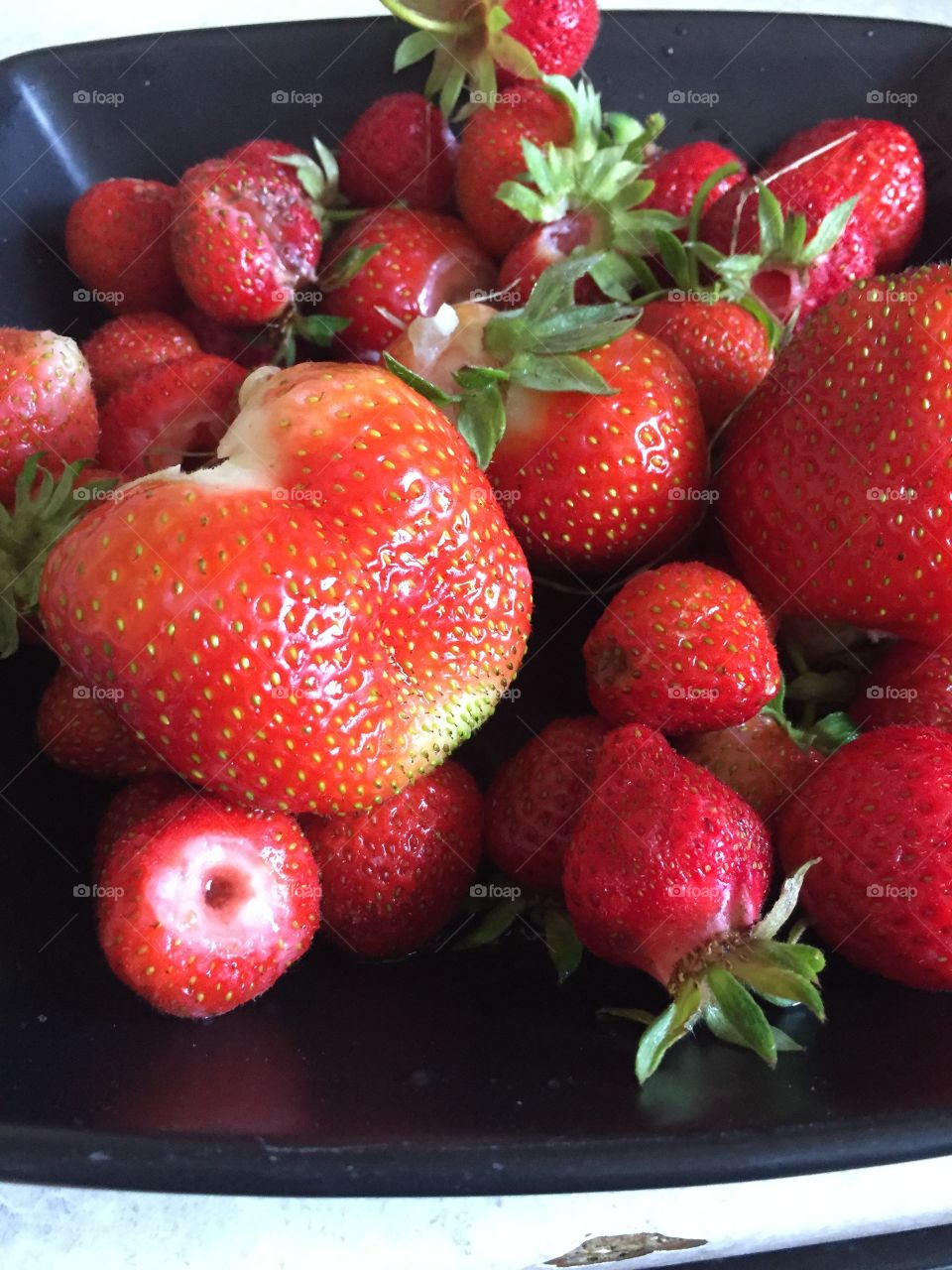Home grown strawberries 